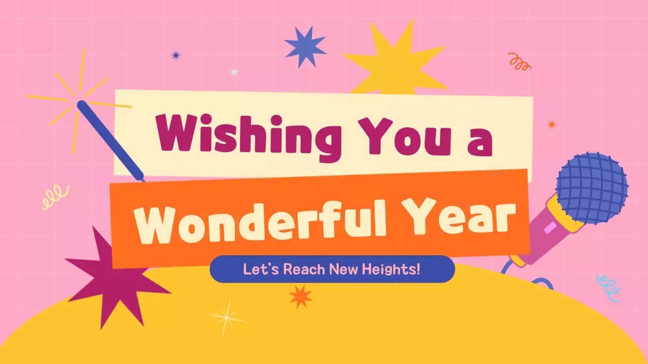 오렌지 트렌디 새해 발표 프레젠테이션