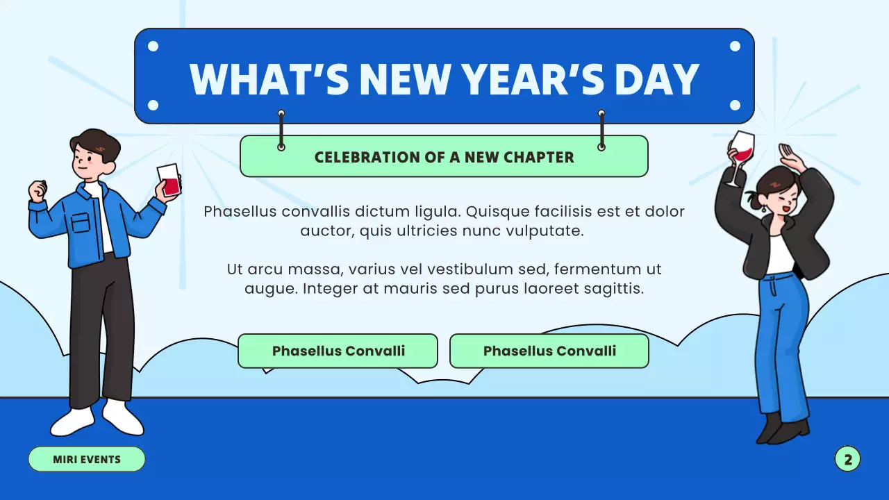 Green Modern New Year Event Presentation