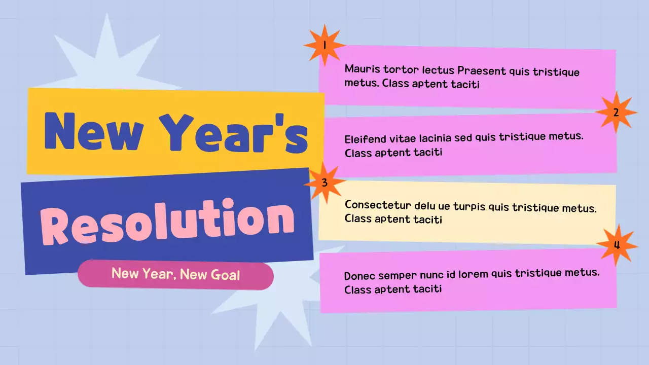 오렌지 트렌디 새해 발표 프레젠테이션