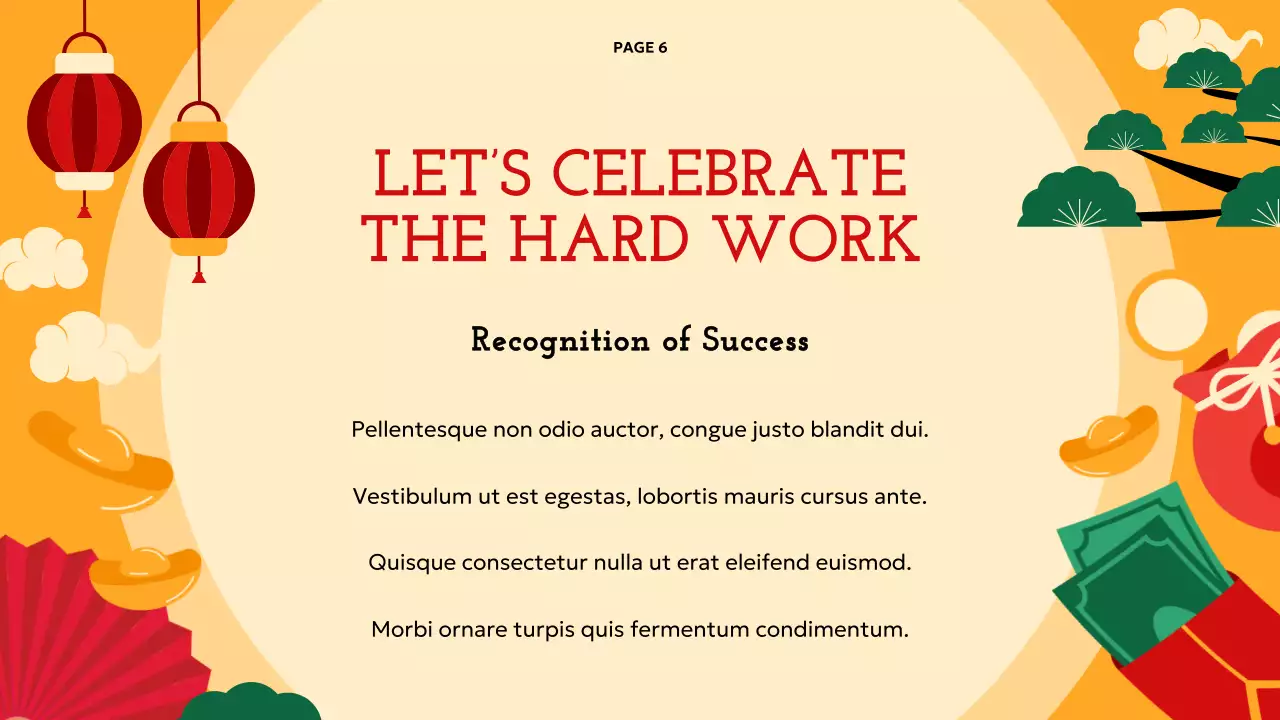 오렌지 전통 음력 설 가이드 프레젠테이션