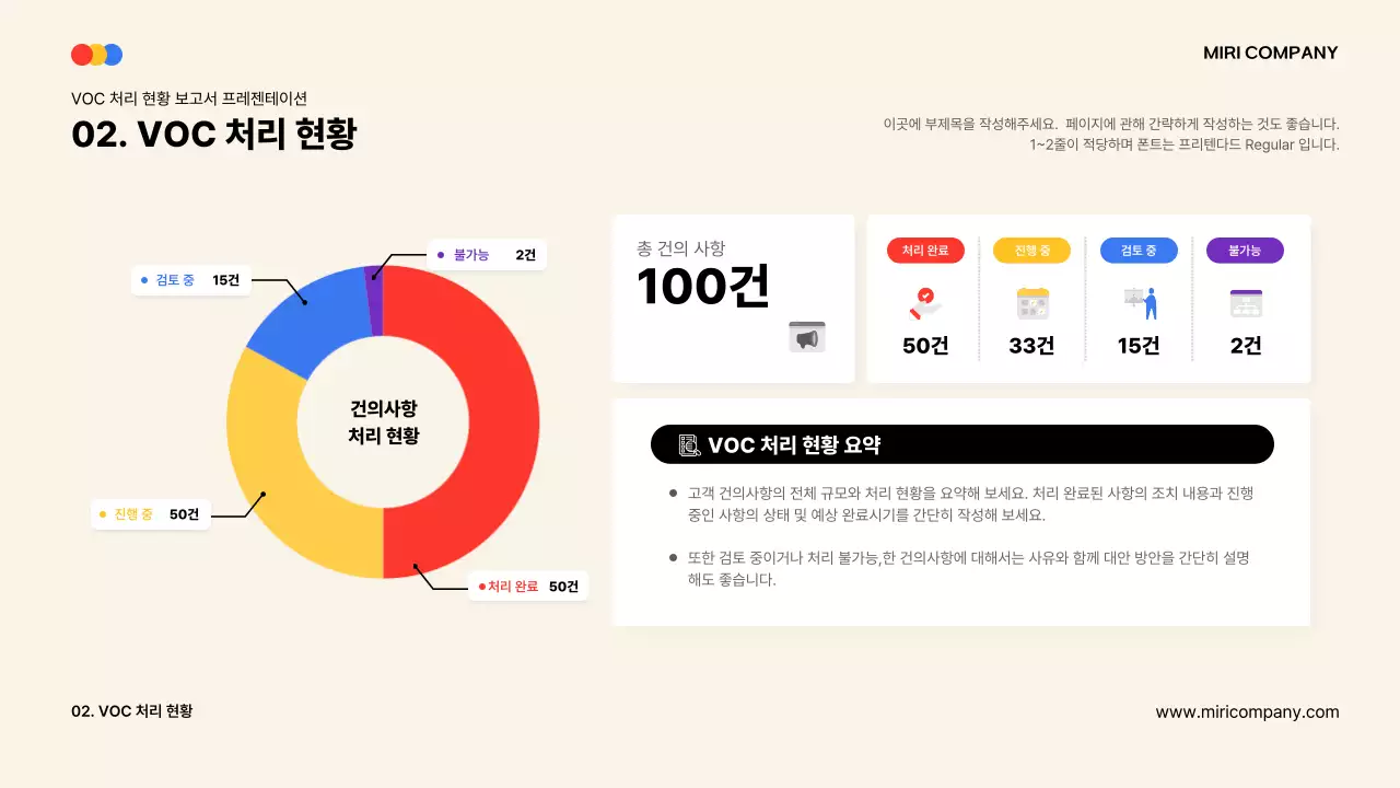 베이지 모던 비즈니스 보고서 분석