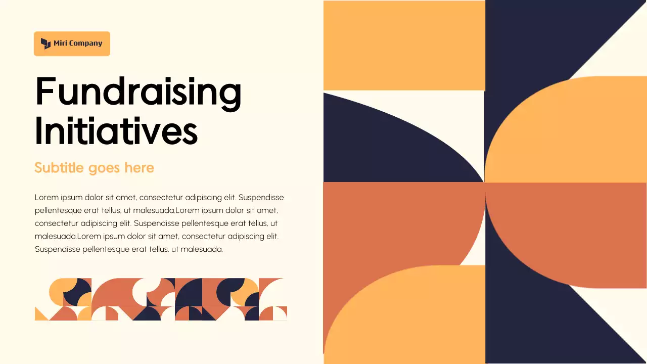 Orange Modern Fundraising Proposal Presentation