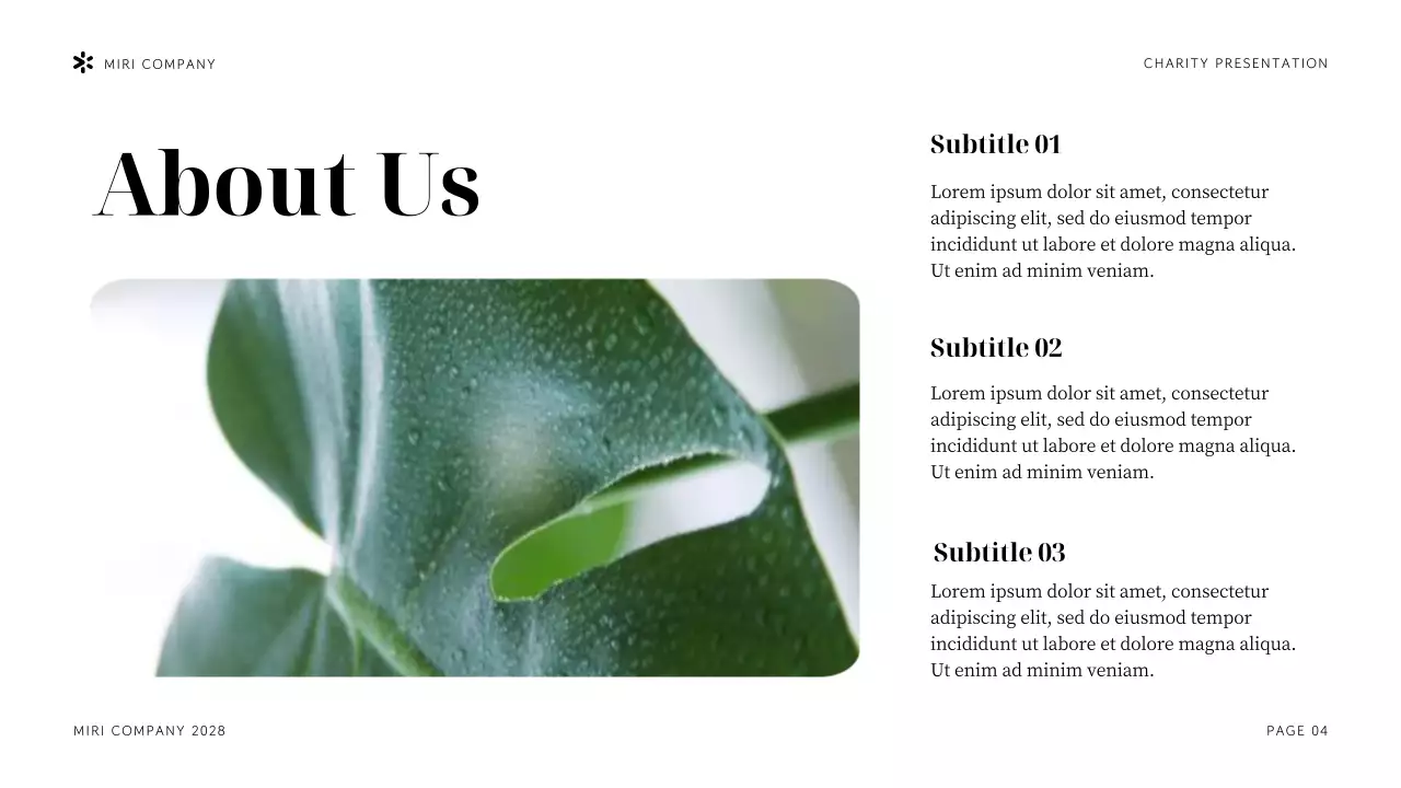 Navy Modern Sustainability Presentation