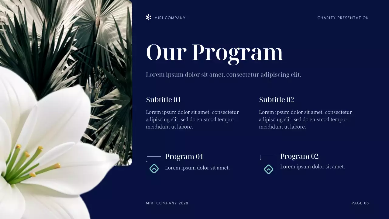 Navy Modern Sustainability Presentation