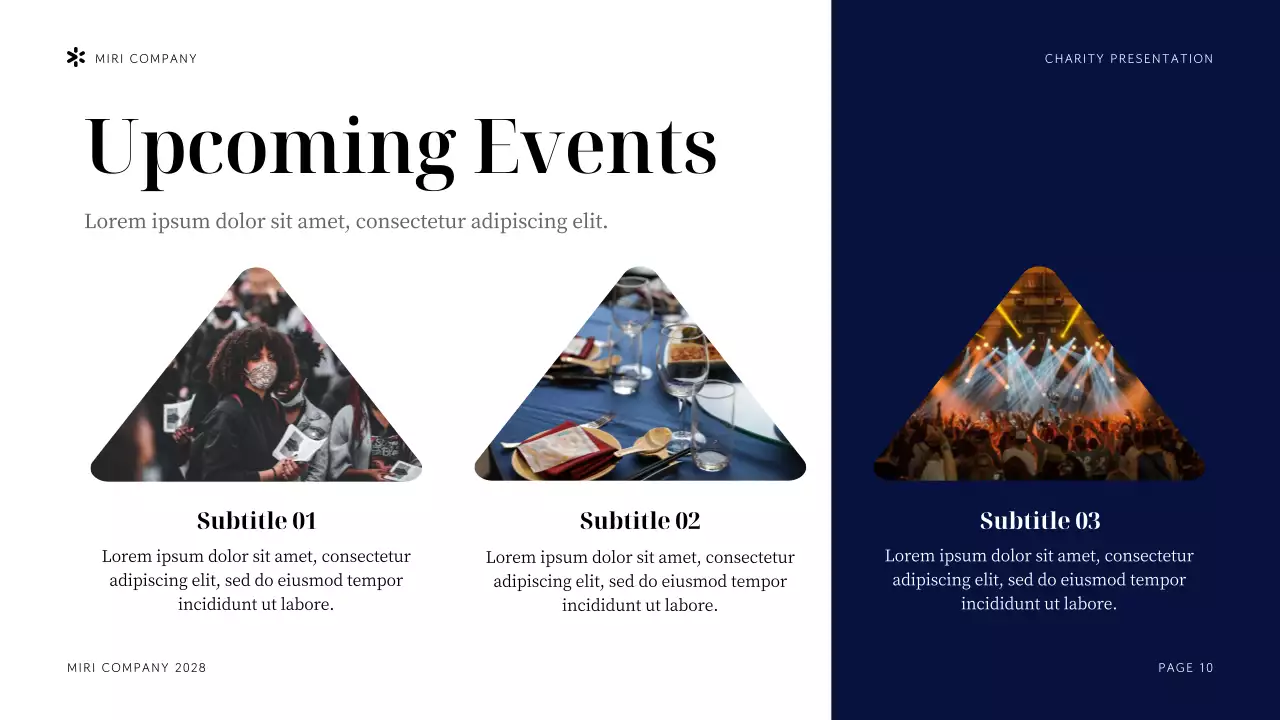 Navy Modern Sustainability Presentation