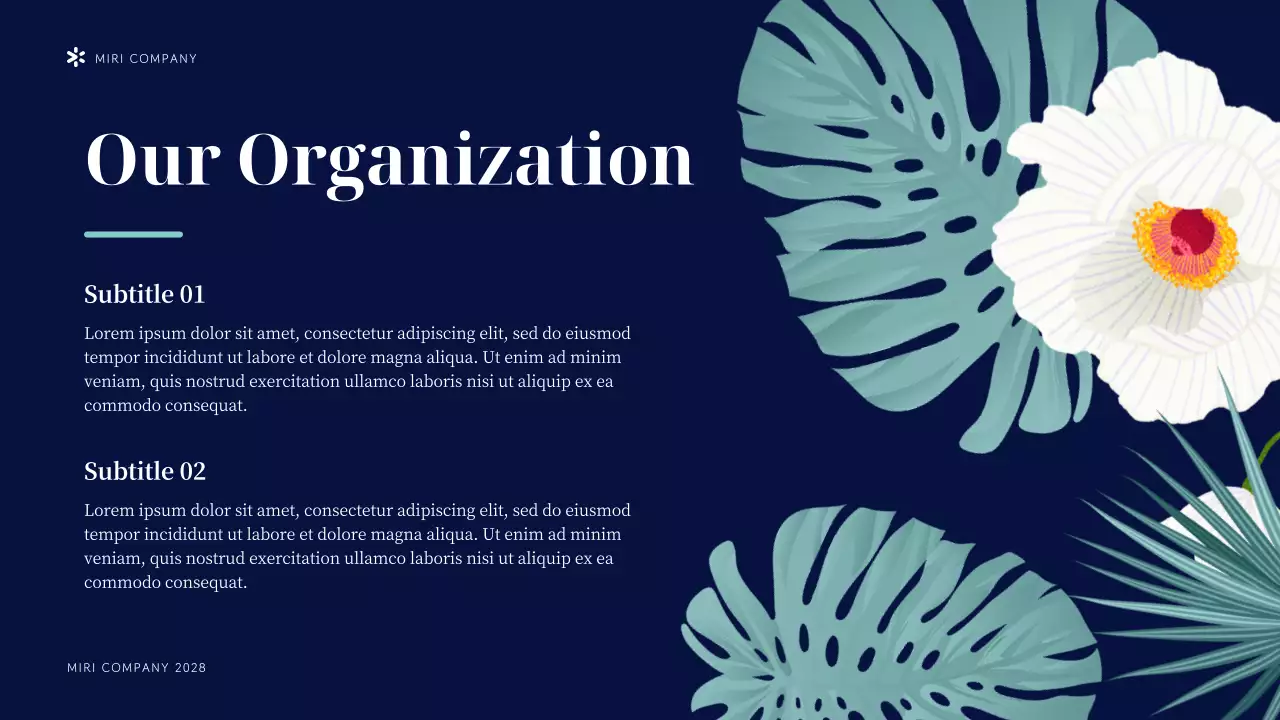 Navy Modern Sustainability Presentation