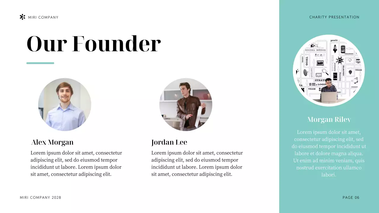 Navy Modern Sustainability Presentation