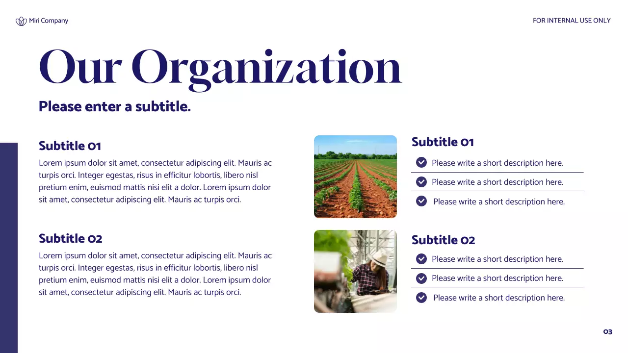 Blue Floral Sustainability Presentation