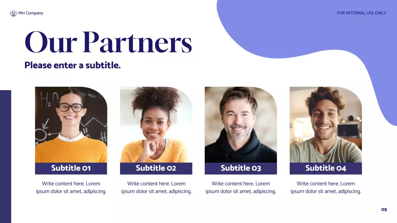 Blue Floral Sustainability Presentation