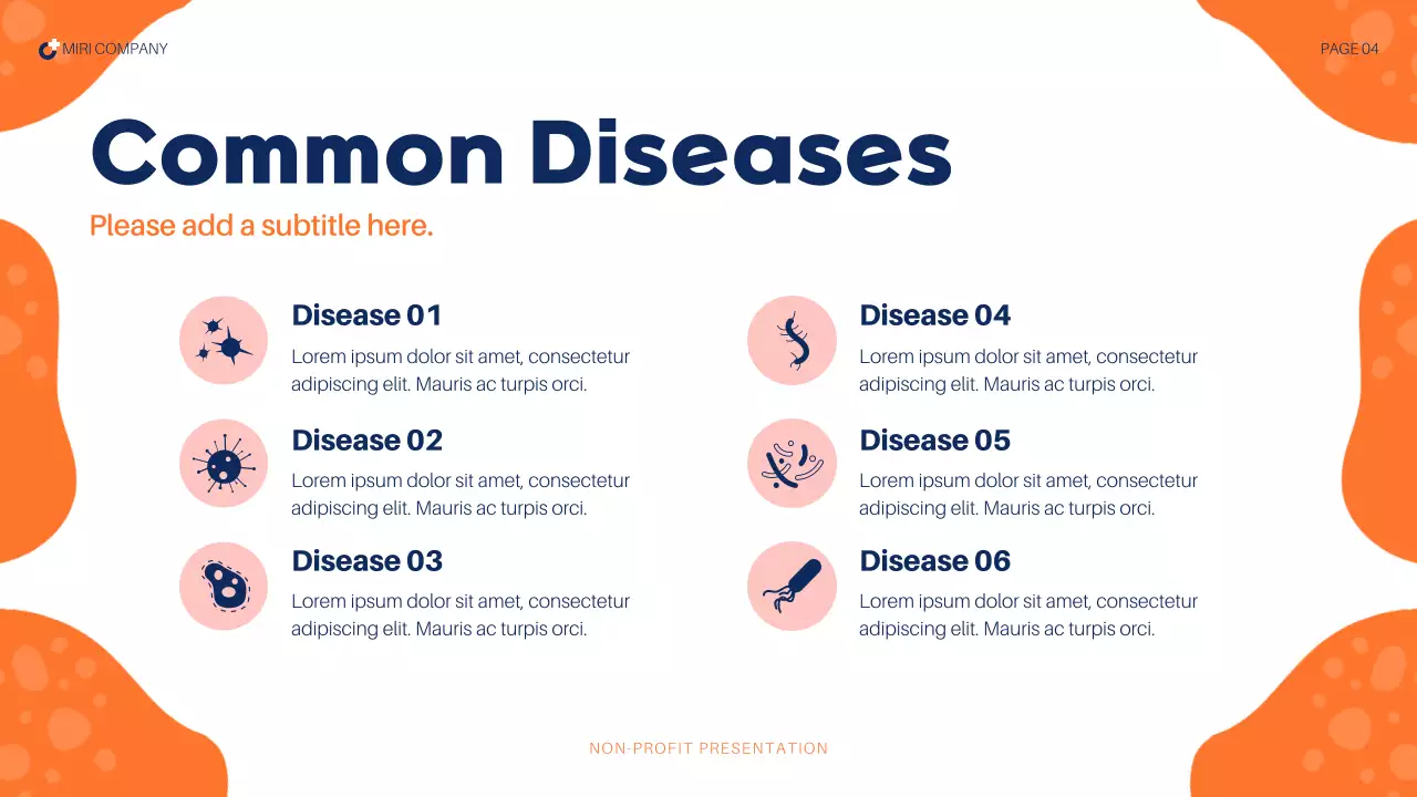 Blue Abstract Health Report Presentation