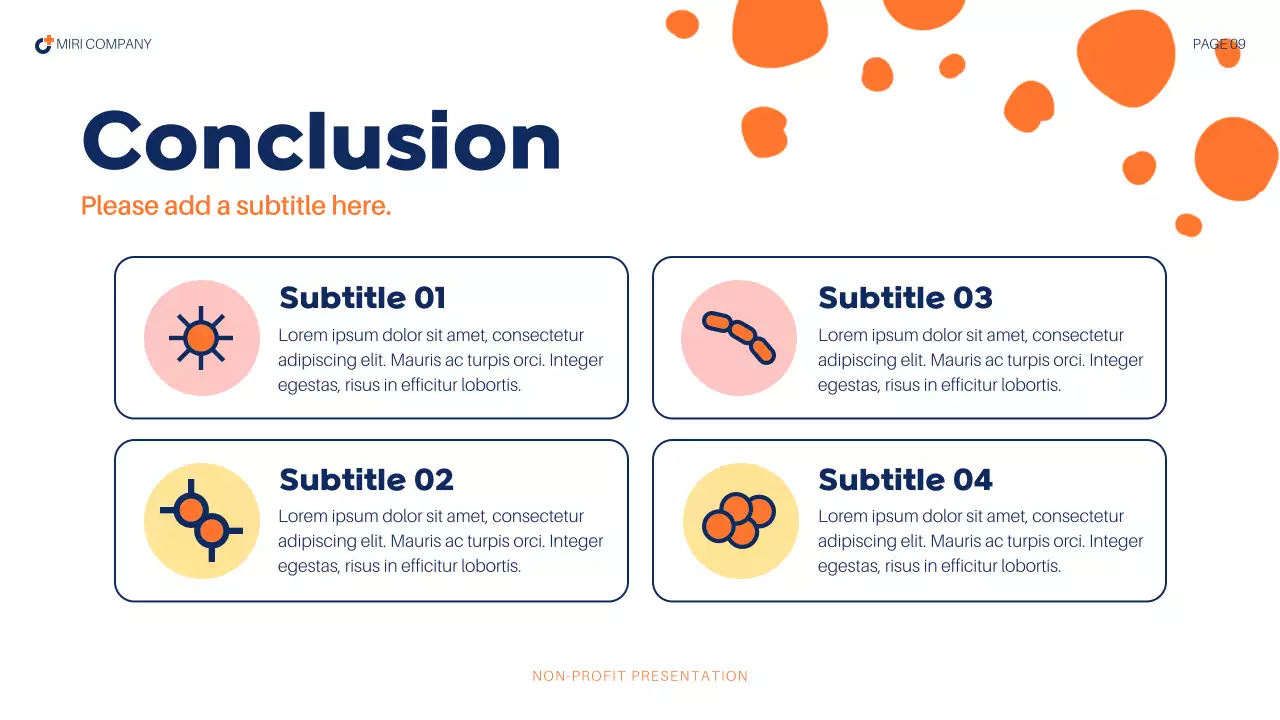 Blue Abstract Health Report Presentation