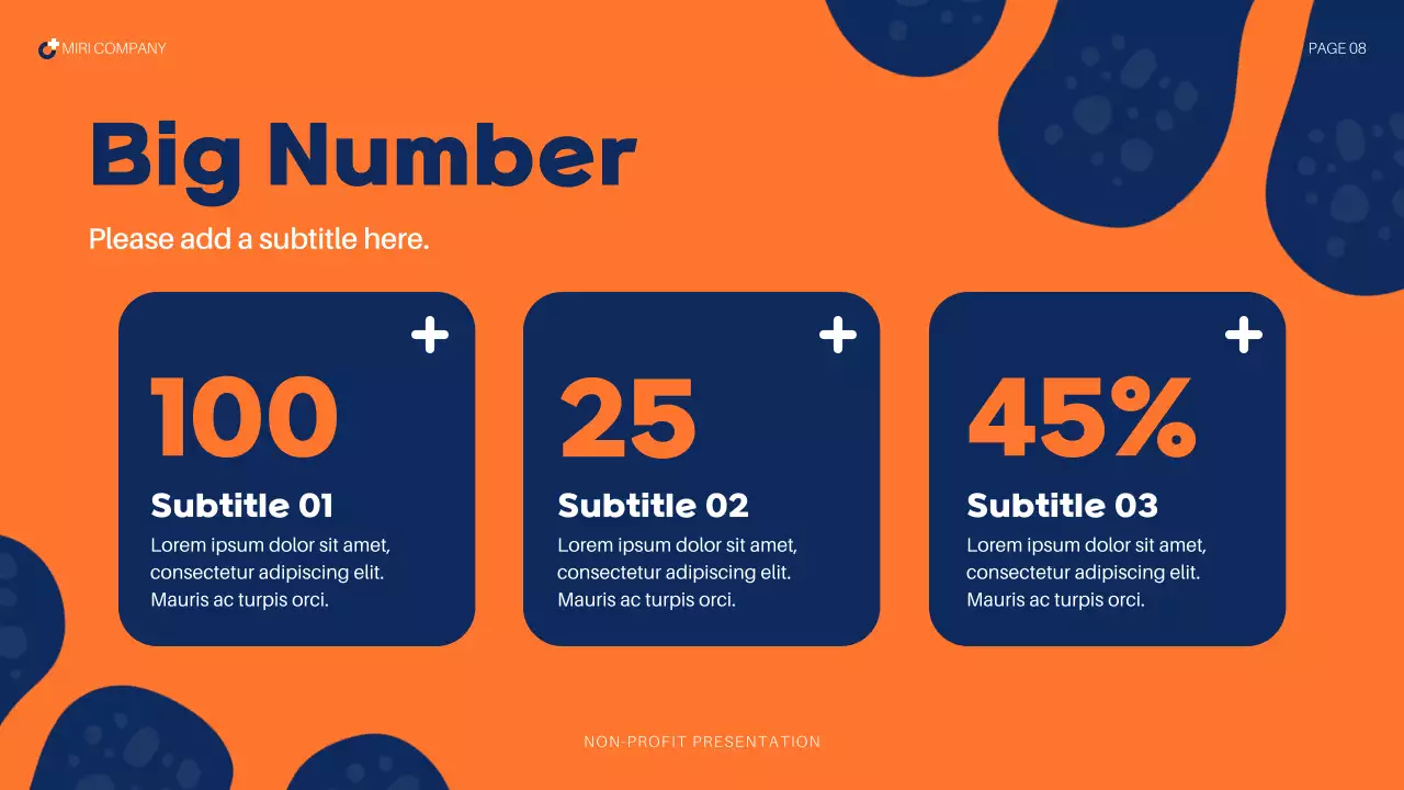 Blue Abstract Health Report Presentation