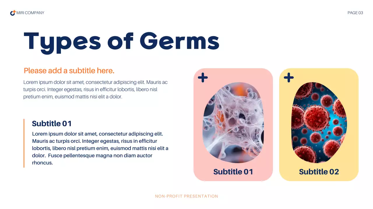 Blue Abstract Health Report Presentation