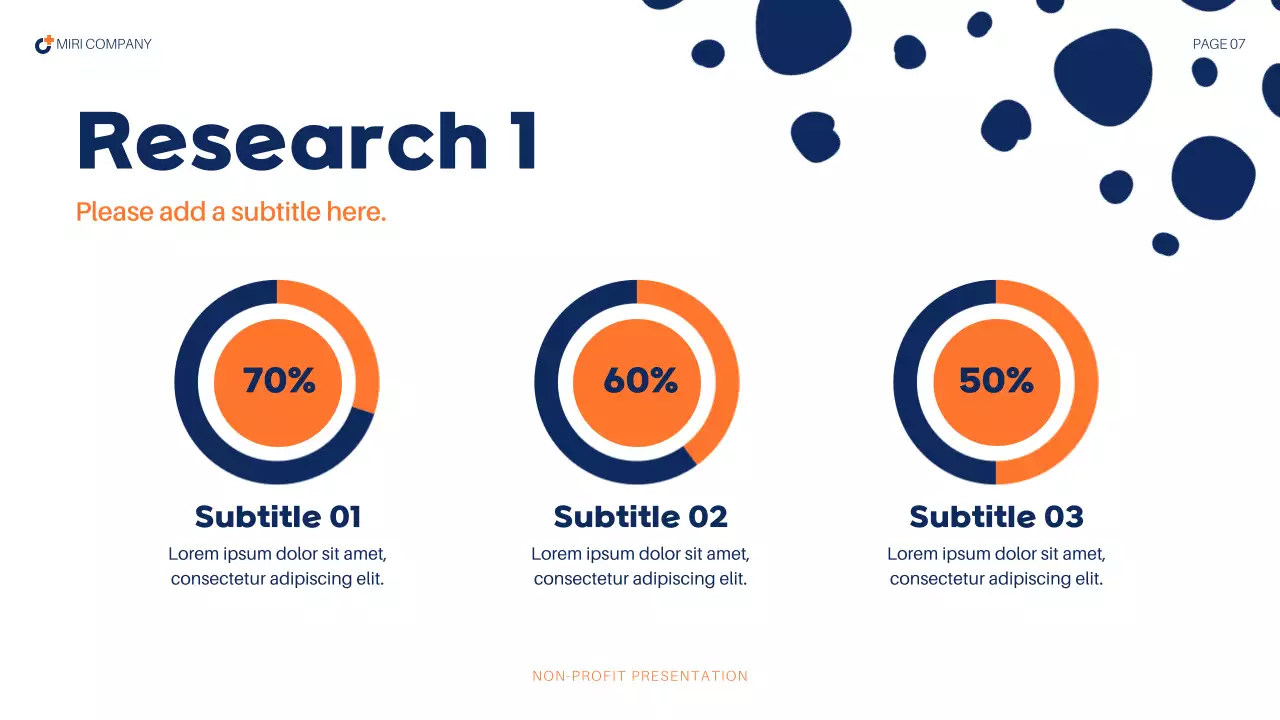 Blue Abstract Health Report Presentation
