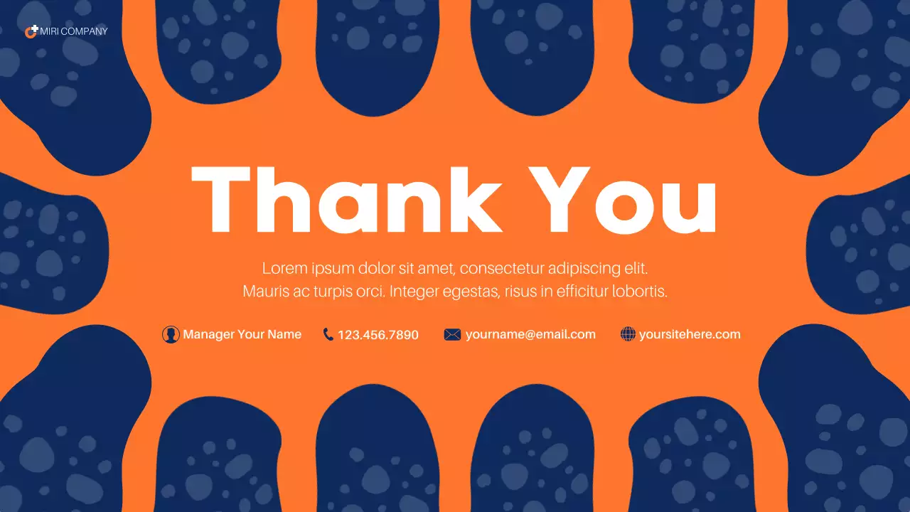 Blue Abstract Health Report Presentation