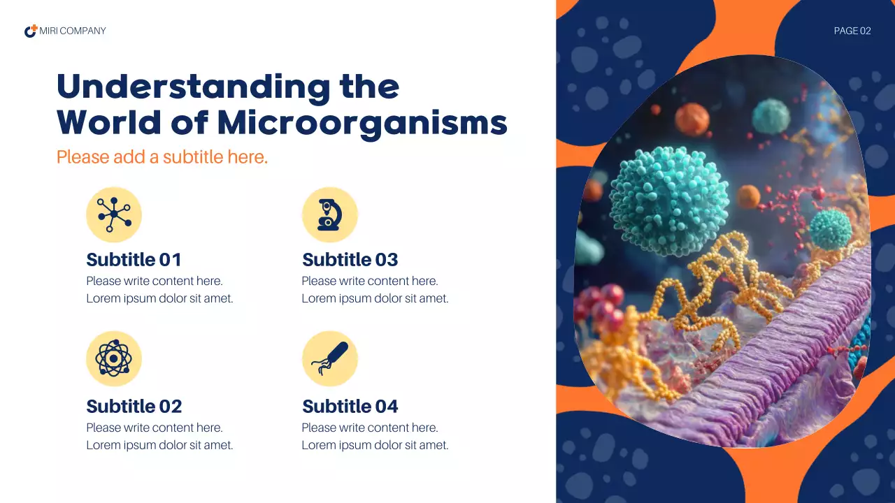 Blue Abstract Health Report Presentation