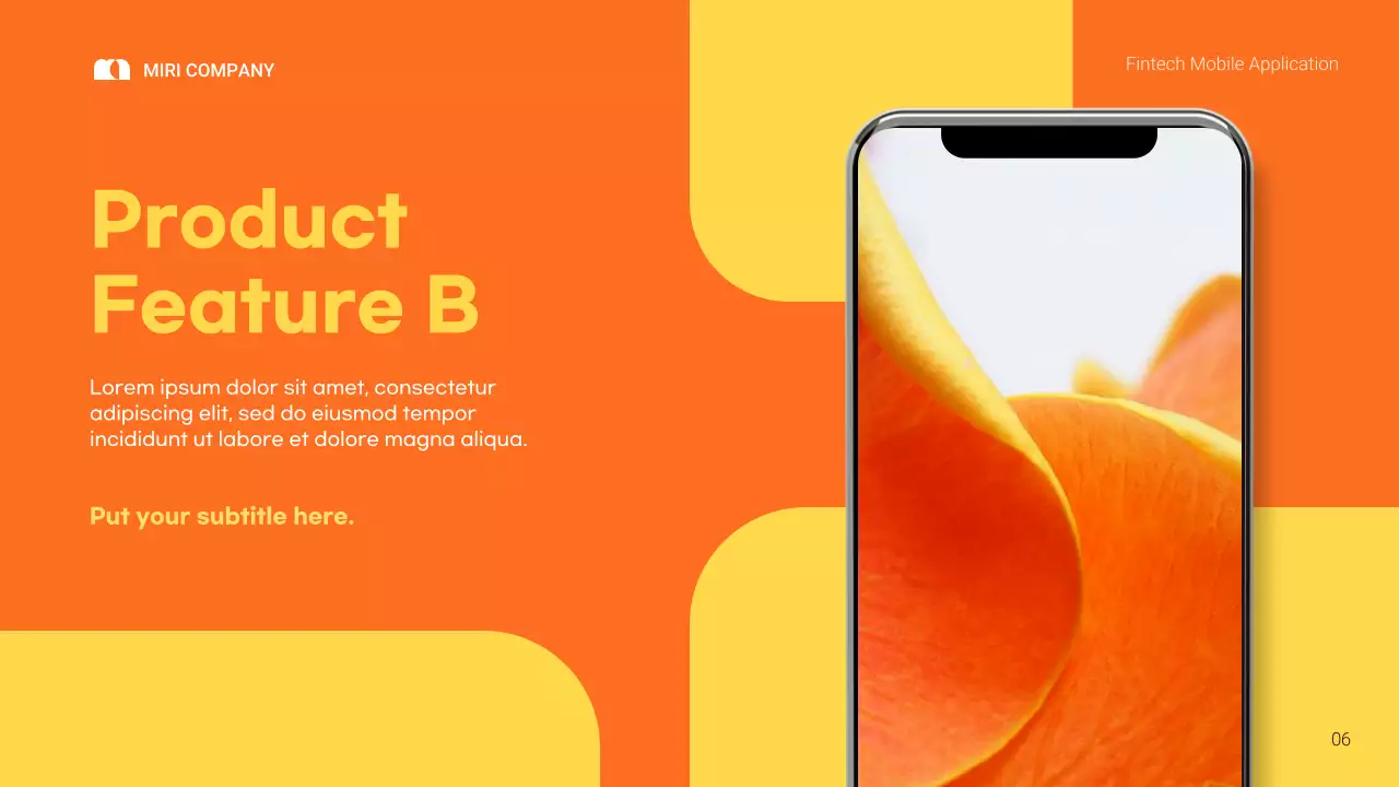 Orange Modern Mobile Application Promotion Presentation