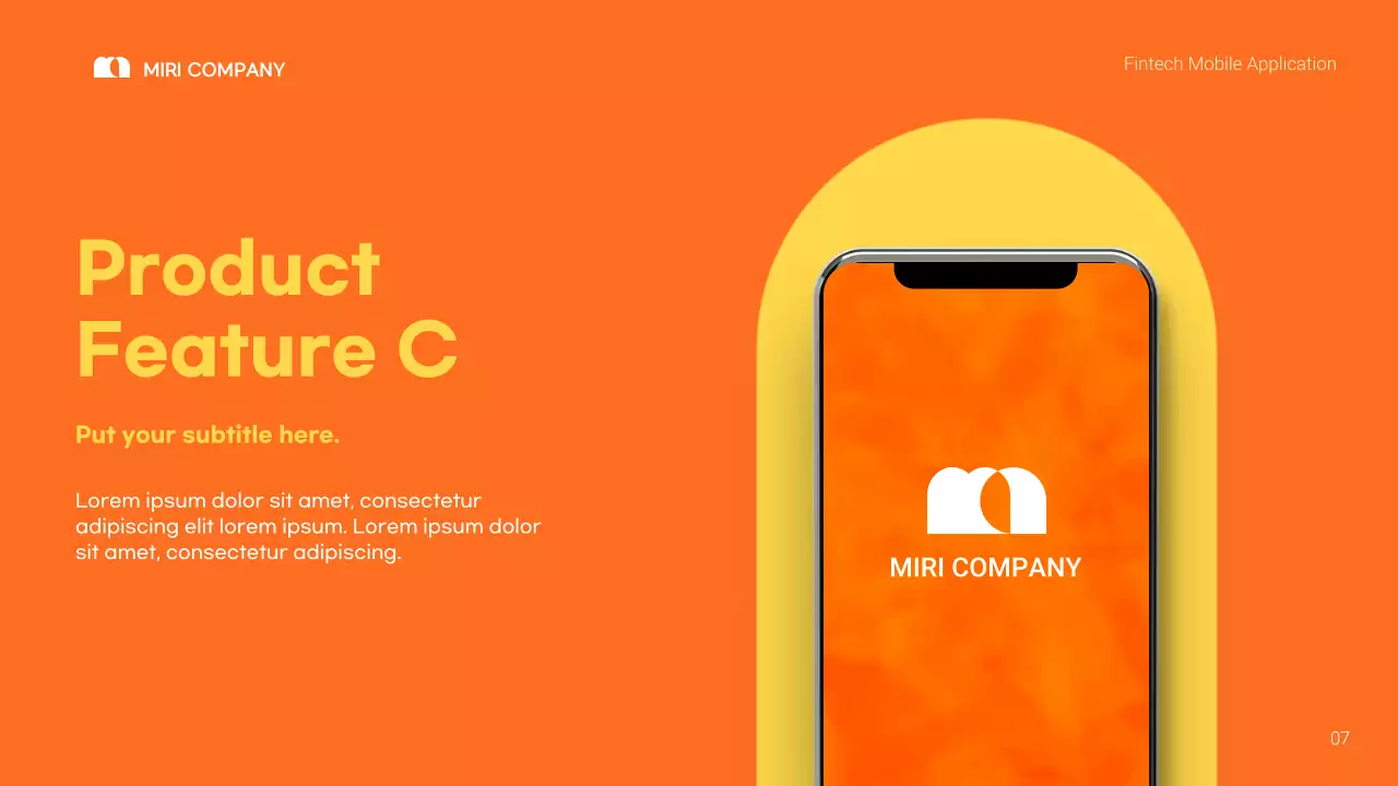 Orange Modern Mobile Application Promotion Presentation