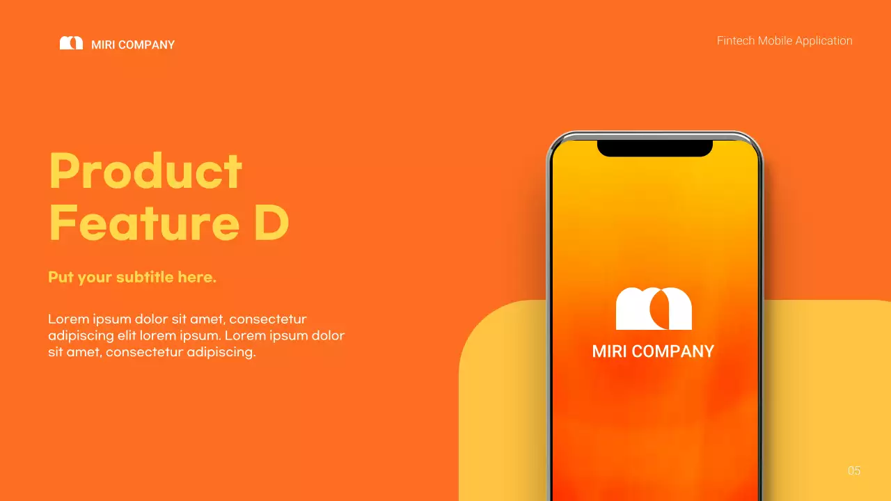 Orange Modern Mobile Application Promotion Presentation