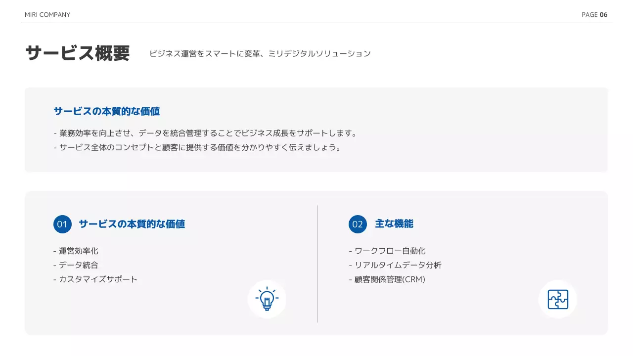青 シンプル ビジネス 資料 プレゼンテーション