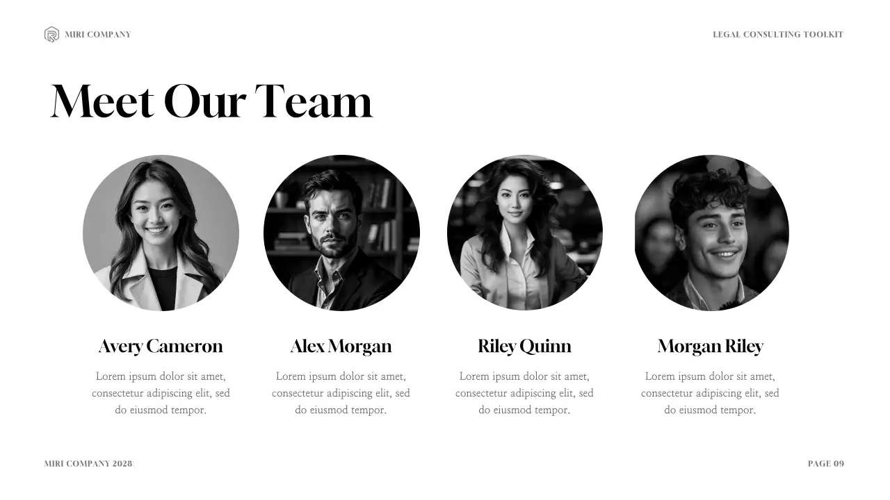 Navy Professional Legal Consultancy Presentation