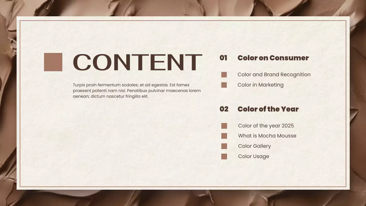 Beige Elegant Color Report Presentation