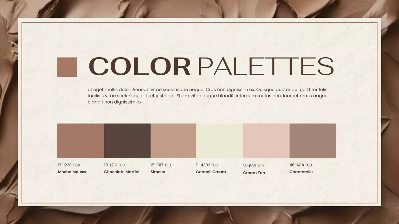 Beige Elegant Color Report Presentation