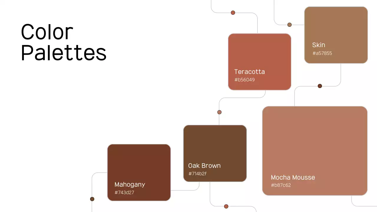 Apresentação do Relatório de Tendências de Cores Mínimas em Marrom