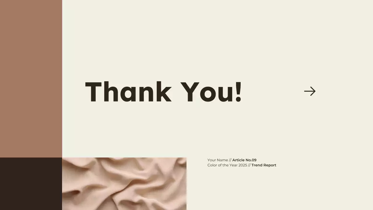 Trình bày báo cáo xu hướng màu sắc hiện đại màu be