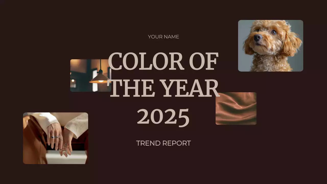Brown Elegant Color Trend Report Presentation