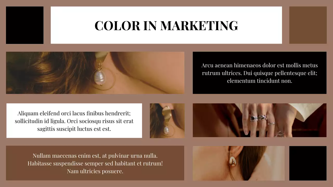 Brown Modern Color Report Presentation