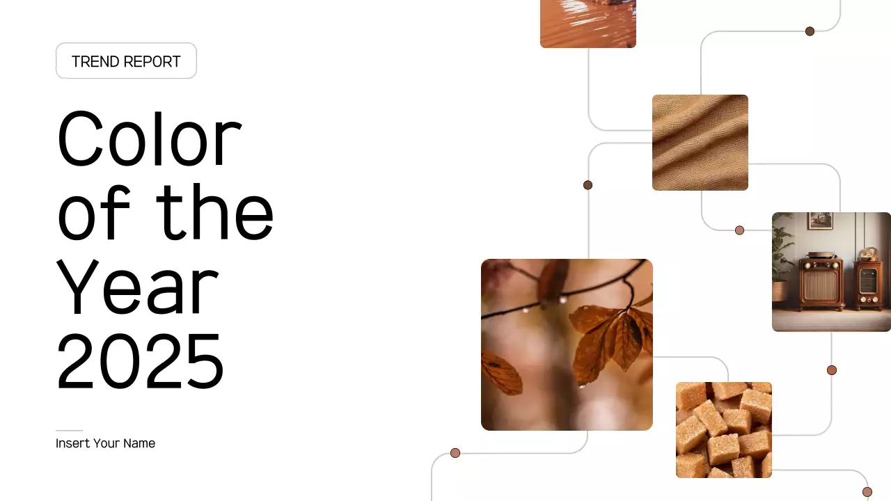 Brown Minimal Color Trend Report Presentation