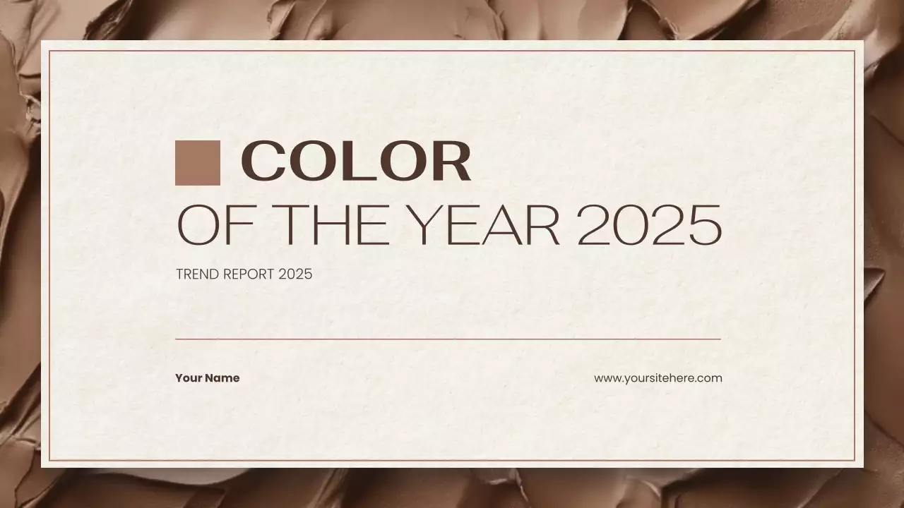 Beige Elegant Color Report Presentation