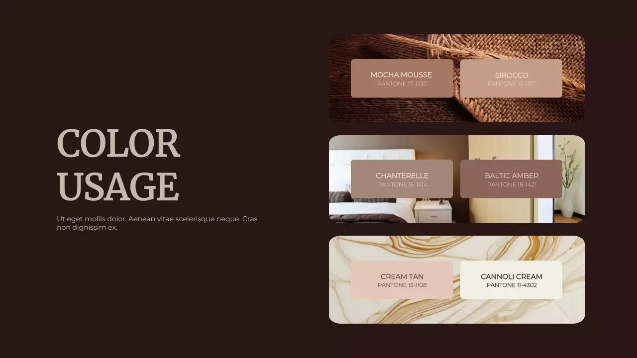 Brown Elegant Color Trend Report Presentation