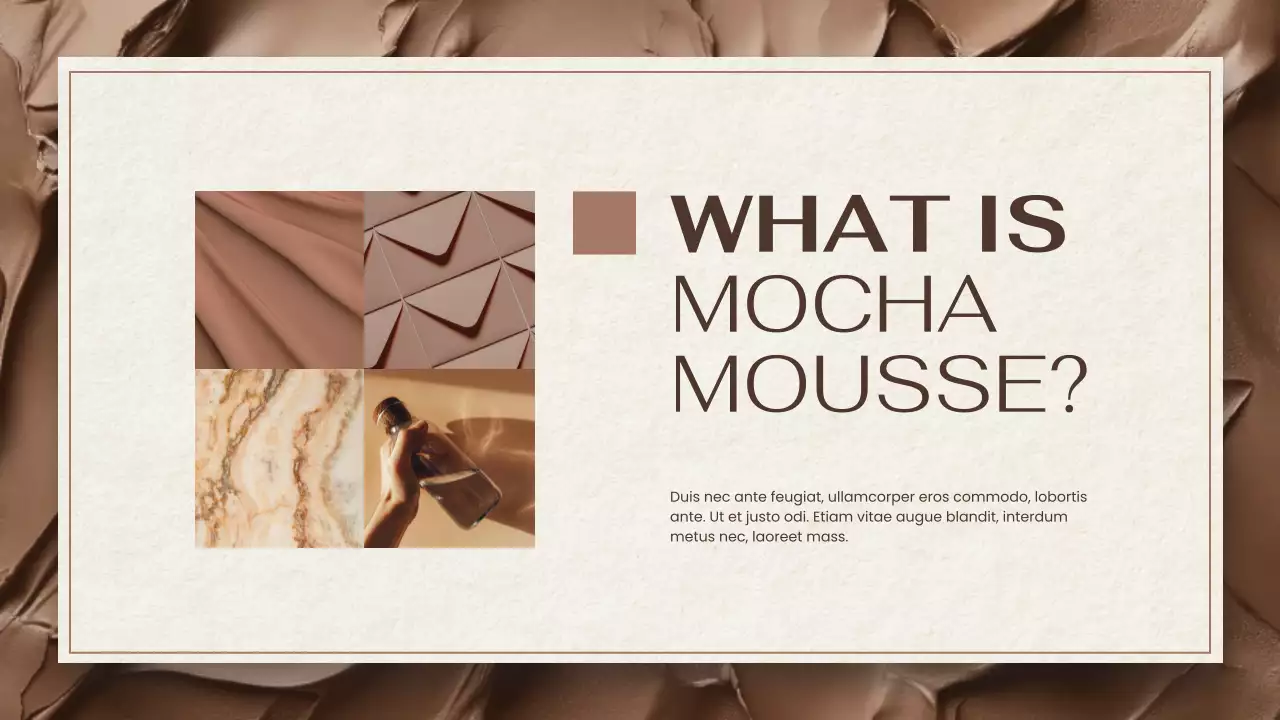 Beige Elegant Color Report Presentation