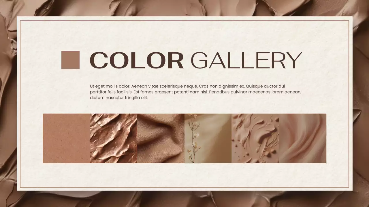 Beige Elegant Color Report Presentation