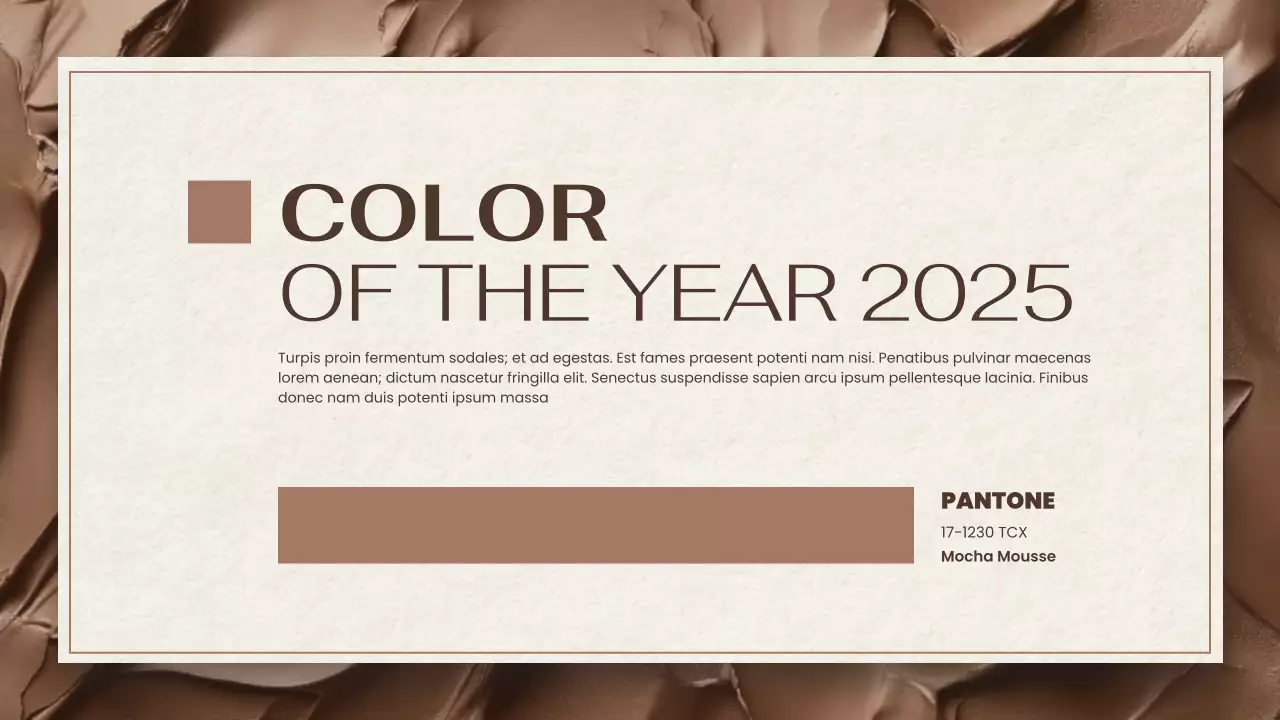 Beige Elegant Color Report Presentation