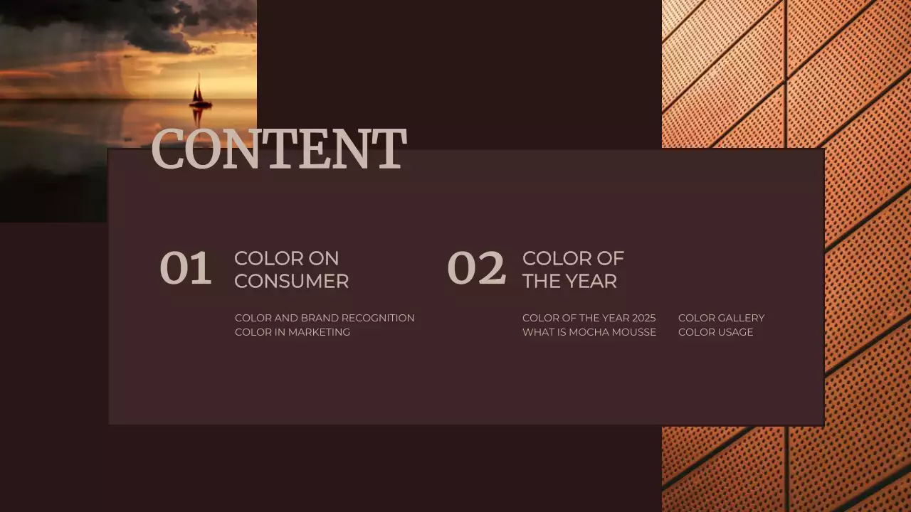 Brown Elegant Color Trend Report Presentation