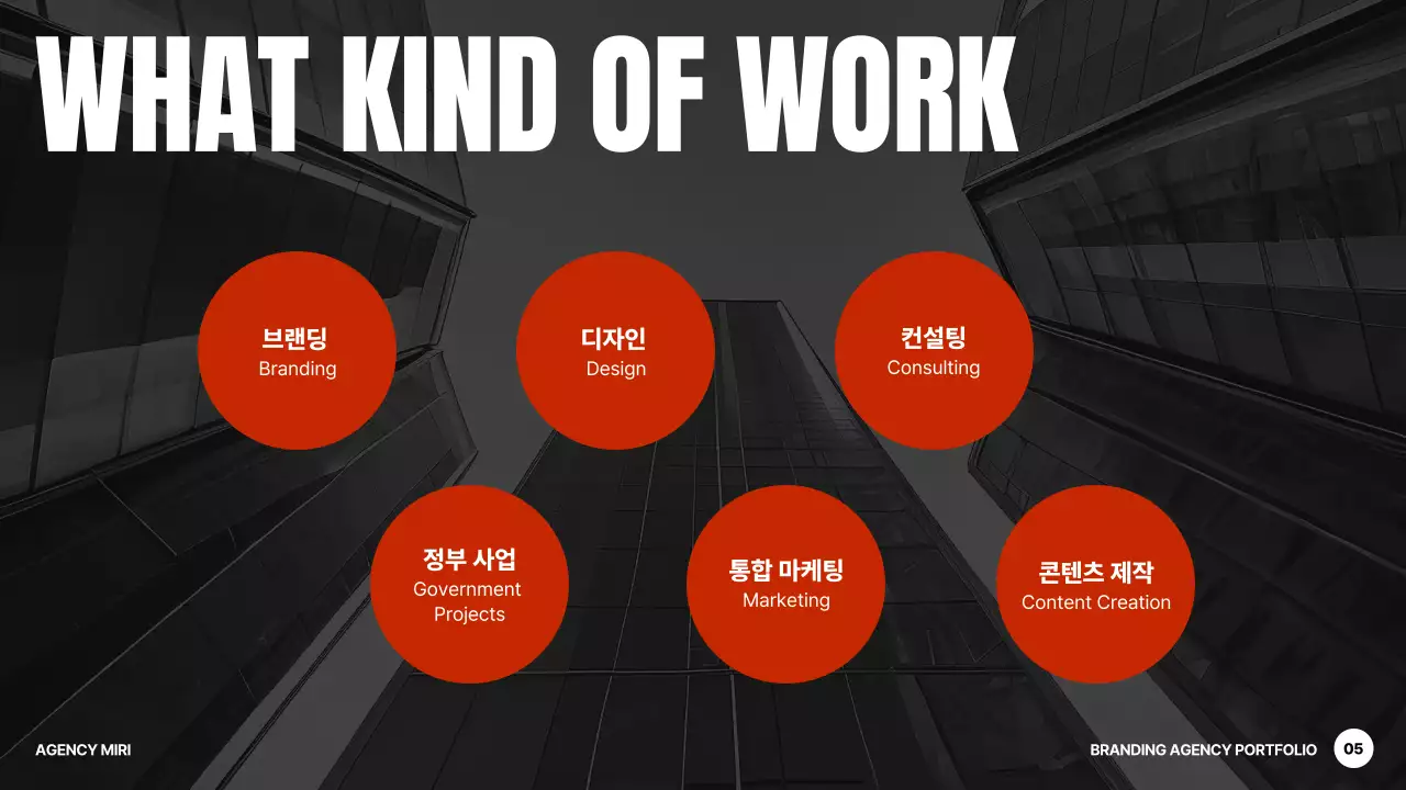 주황 모던 회사소개서 홍보