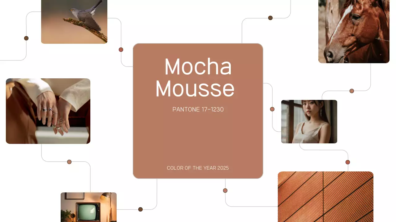 Apresentação do Relatório de Tendências de Cores Mínimas em Marrom