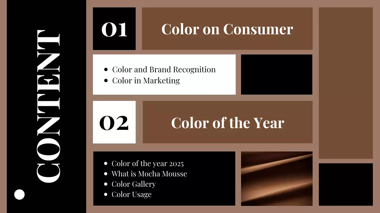 Brown Modern Color Report Presentation
