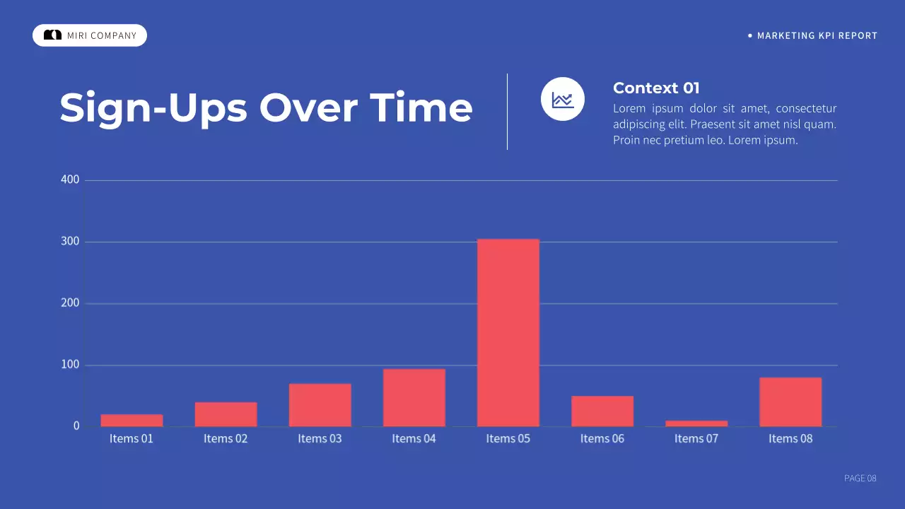 Blue Simple Marketing Report Presentation