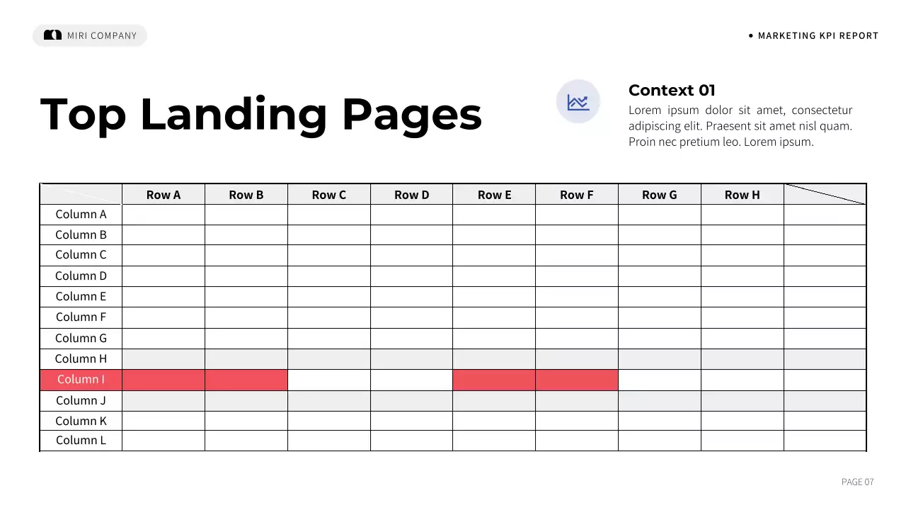 Blue Simple Marketing Report Presentation