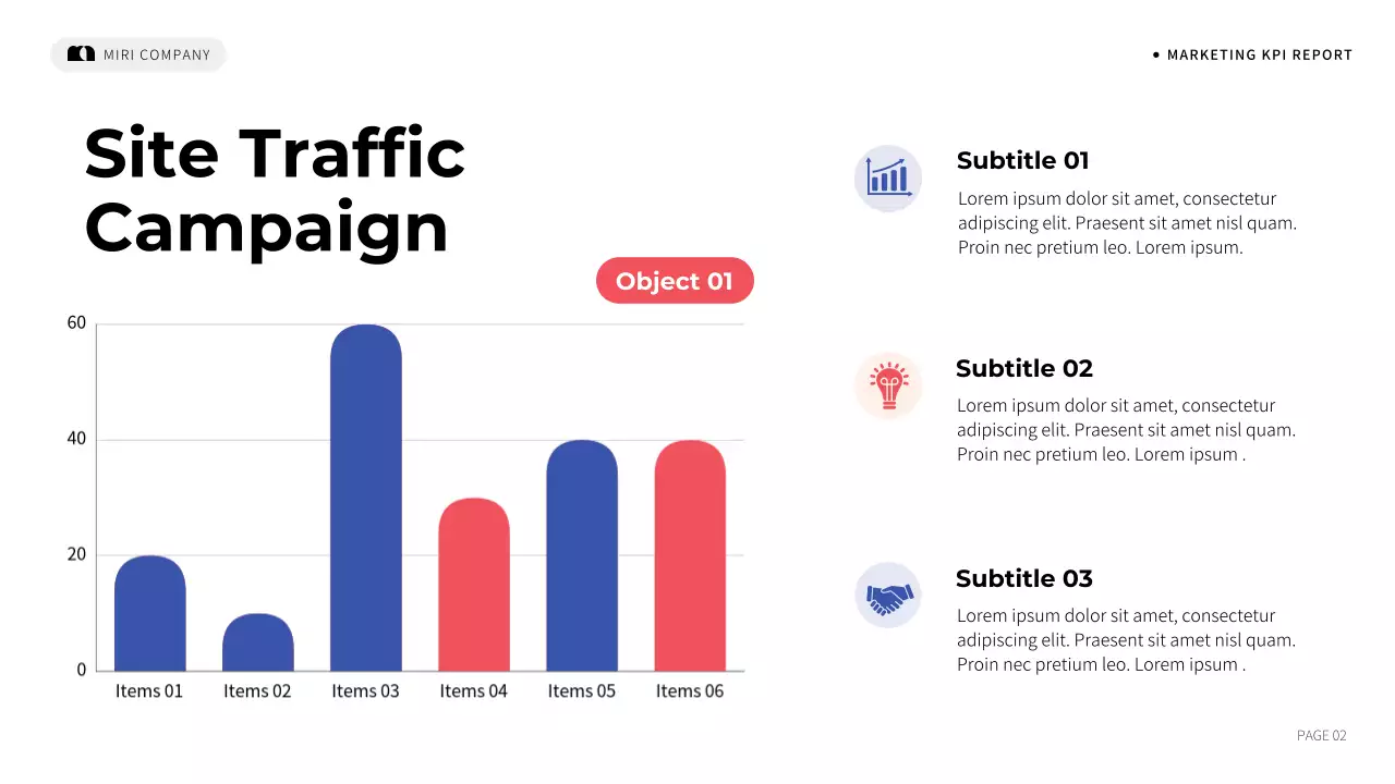 Blue Simple Marketing Report Presentation