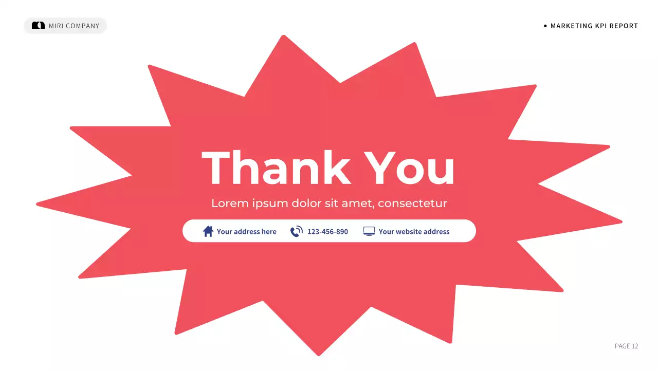 Blue Simple Marketing Report Presentation