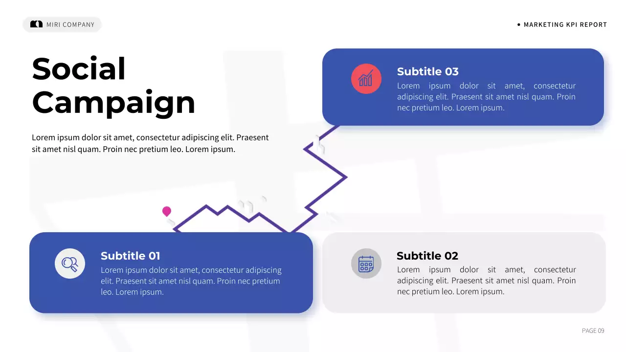 Blue Simple Marketing Report Presentation