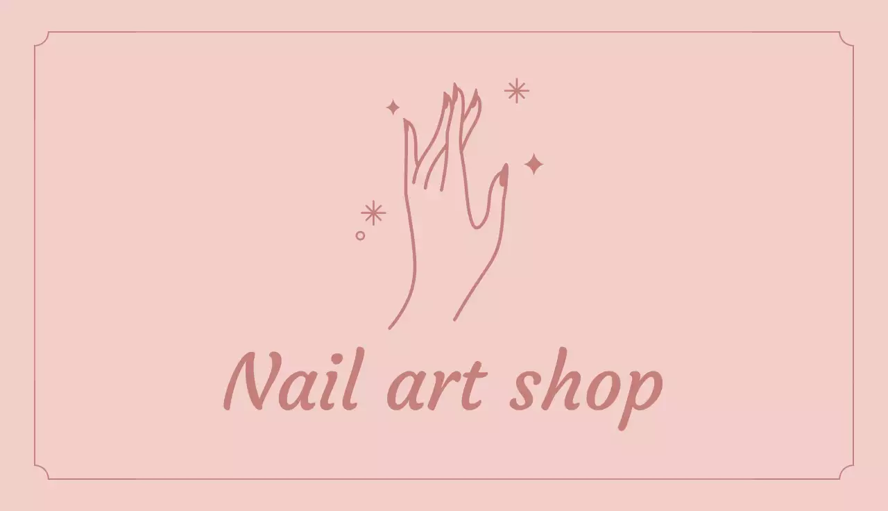 ピンク上品スタンプカード