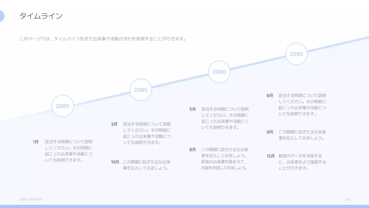 水色 シンプル ビジネス 報告書 プレゼンテーション