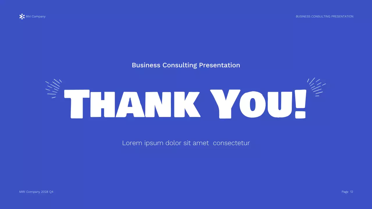 Blue Modern Business Presentation