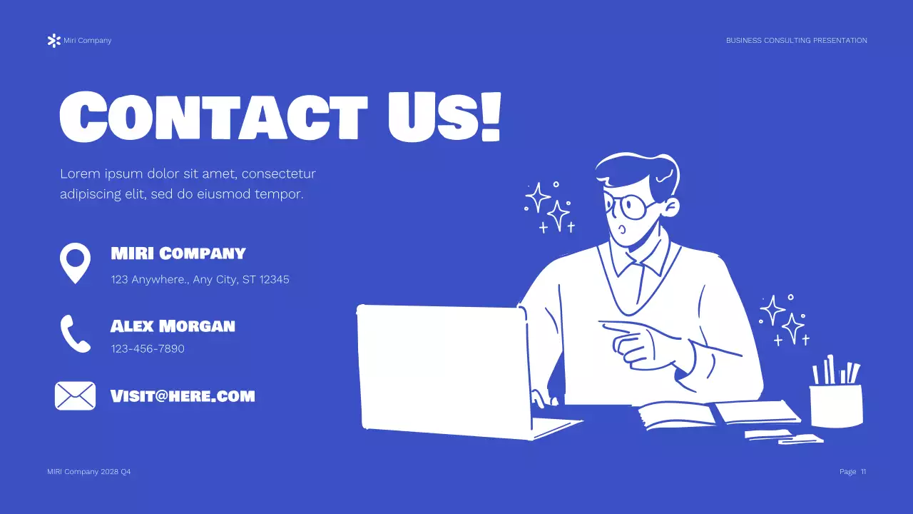 Blue Modern Business Presentation